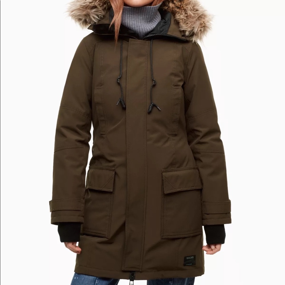 TNA Original Bancroft Parka, Dark Olive, XS